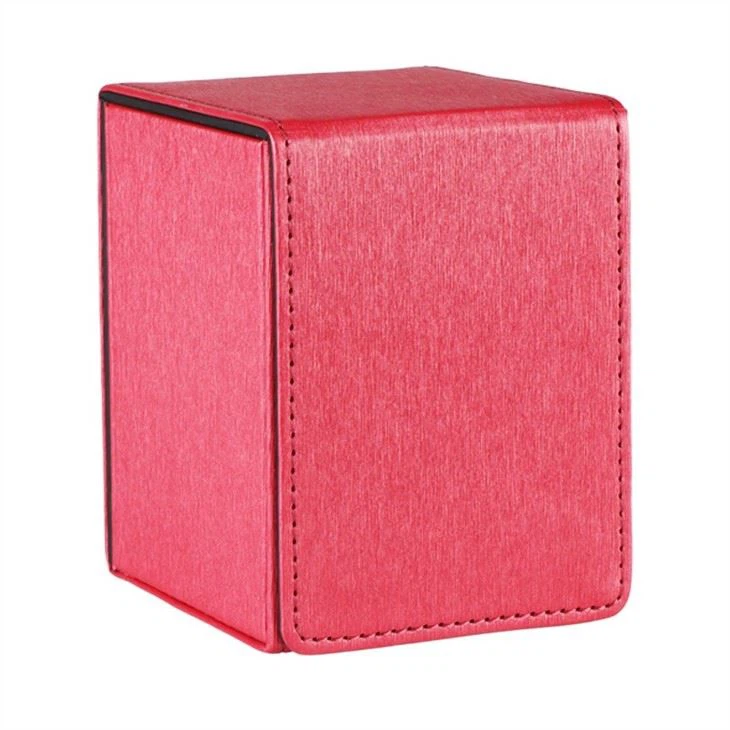 Leather Covered Card Deck Box Multicolor